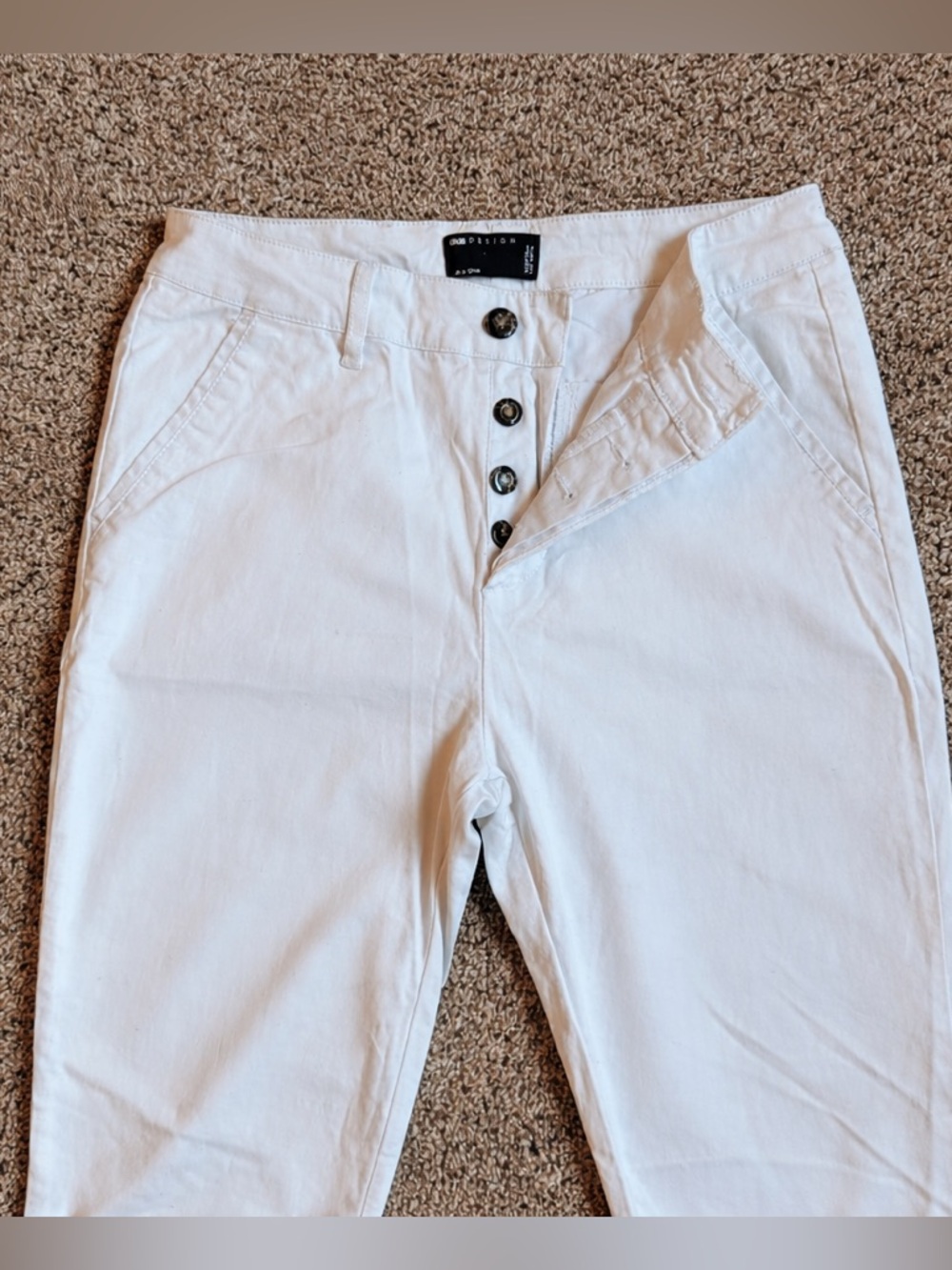 ASOS White Women’s Button-Front High Waist Trousers